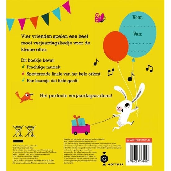 Gottmer Gottmer | Boek Fijne Verjaardag Voor Jou!