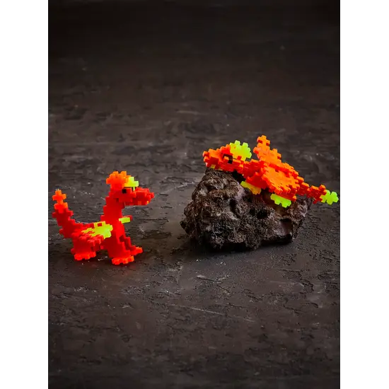 Plus-Plus Plus-Plus | Educational Building Blocks: Fire Dragons, 100 Pieces