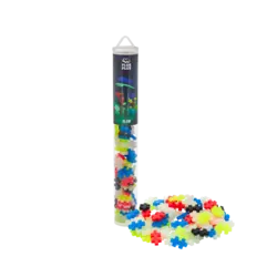 Plus-Plus | Lernspielzeug Bausteine Glow Color Mix 100 Stück