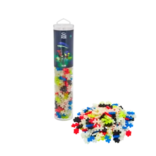 Plus-Plus | Lernspielzeug Bausteine Glow Color Mix 240 Teile