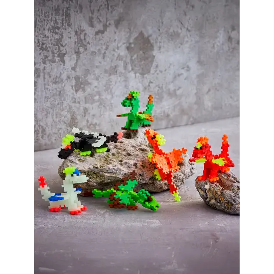 Plus-Plus Plus-Plus | Educatief Speelgoed Bouwstenen Glow Dragons 100 Stuks