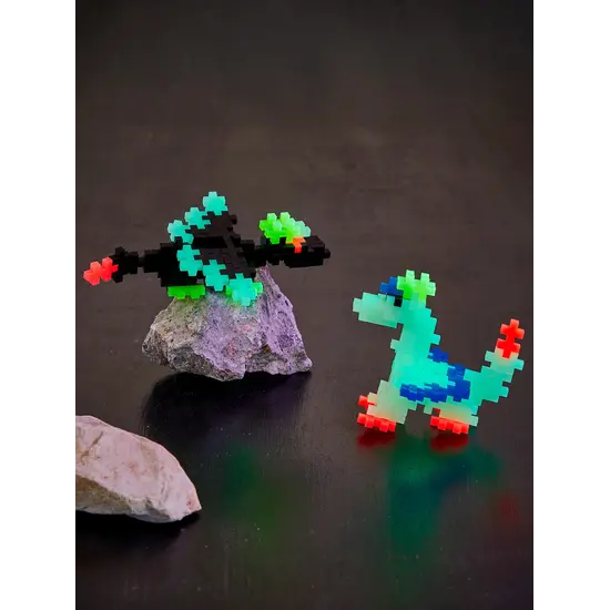 Plus-Plus Plus-Plus | Lernspielzeug Bausteine Glow Dragons 100 Stück