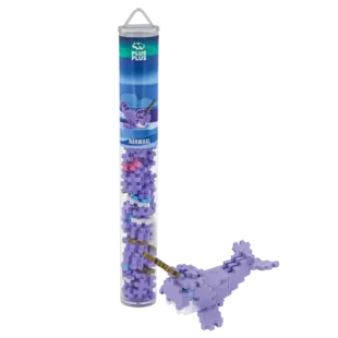 Plus-Plus | Jouets éducatifs - Blocs de construction Narval, 100 pièces