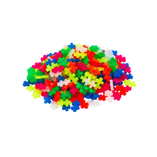 Plus-Plus Plus-Plus | Lernspielzeug Bausteine Neon Color Mix 240 Teile