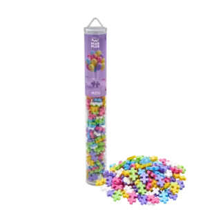 Plus-Plus | Jouets éducatifs - Blocs de construction Pastel Color Mix, 100 pièces