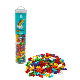 Plus-Plus | Jouets éducatifs - Blocs de construction Rainbow Color Mix, 240 pièces