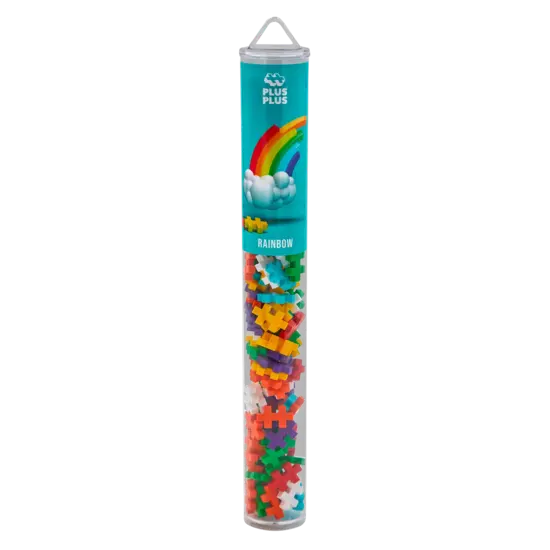Plus-Plus Plus-Plus | Jouets éducatifs - Blocs de construction Rainbow Color Mix, 100 pièces