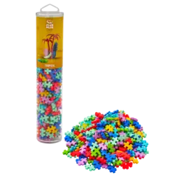 Plus-Plus | Educational Building Blocks – Tropical Colour Mix, 240 Pieces