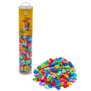 Plus-Plus | Lernspielzeug Bausteine Tropical Color Mix 240 Teile