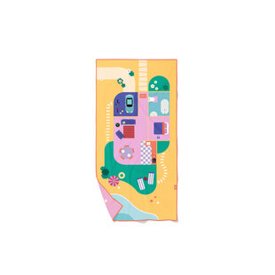 Quut | PlayTowel M (140 x 70 cm) Puppenhaus