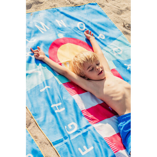 Quut Quut | PlayTowel M (140 x 70 cm) Leuchtturm-Blau