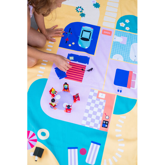 Quut Quut | PlayTowel L (180 x 100 cm) Puppenhaus