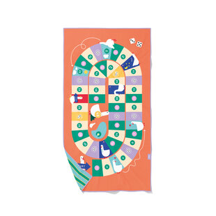 Quut | PlayTowel L (180 x 100 cm) Le Jeu de l'Oie