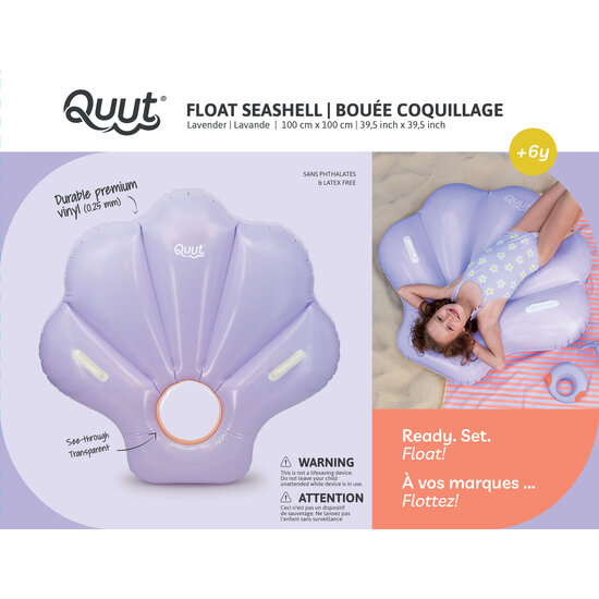 Quut Quut | Inflatable Seashell Float