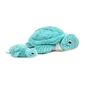 Les Déglingos | Les Ptipotos - Sauvenou Turtle Plush Toy Mother And Her Blue Aqua Baby