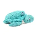 Les Déglingos | Les Ptipotos - Pluche Knuffel Sauvenou Schildpad Moeder En Haar Baby Aquablauw
