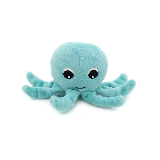 Les Déglingos | Les Ptipotos - Plush Filou The Octopus Mom And Her Baby Blue Aqua