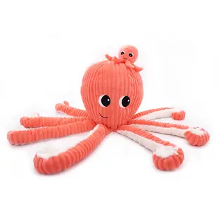Les Déglingos | Les Ptipotos - Pluche Knuffel Filou De Octopusmoeder En Haar Baby Koraal