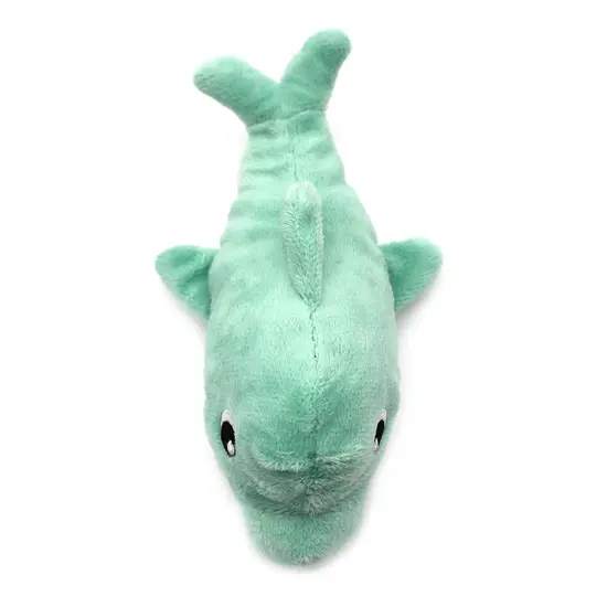 Les déglingos | Les Ptipotos - Pluche Knuffel Tofou De Dolfijn Moeder En Haar Mintgroene Baby