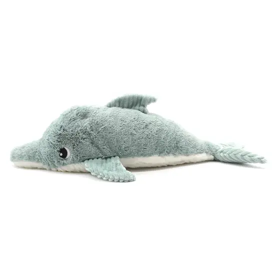 Les Déglingos | Les Ptipotos - Tofou Dolphin Plush Toy Mother And Her Mint Green Baby