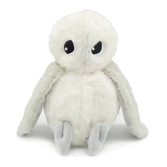 Les Déglingos | Les Ptipotos - Coucou White Polar Owl Soft Toy Mother And Her Baby