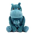 Les Déglingos | Les Ptipotos - Peluche Bibou, l'hippopotame bleu : maman et son bébé