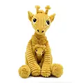 Les Déglingos | Les Ptipotos - Peluche girafe Loncou jaune moutarde : maman et son bébé
