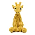 Les Déglingos | Les Ptipotos - Loncou Yellow Mustard Giraffe Soft Toy Mum And Its Baby