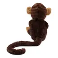 Les Déglingos | Les Ptipotos - Zazou Brown Chocolate Monkey Soft Toy Mum And Its Baby