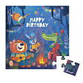 Janod Janod | Carte-puzzle d'anniversaire « La forêt »