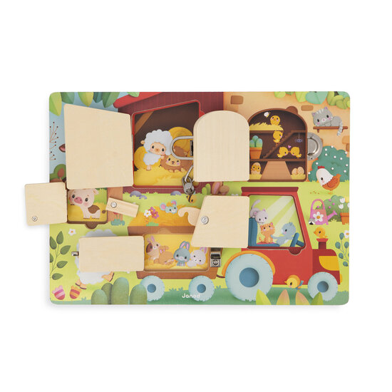 Janod Janod | Farm - Enamelled plate