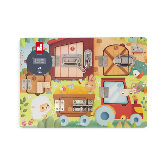 Janod Janod | Farm - Enamelled plate