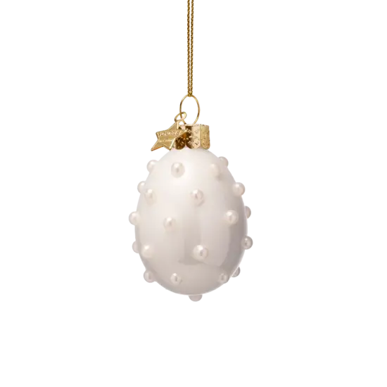 Vondels Vondels | Hangfiguur Pearl Eggs Glas H6cm 5-pack