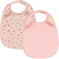 Konges Slojd Konges Slojd | 2 Pack Dinner Bib With Frill Cherry Sparkle