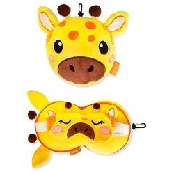 Zoonap | Nackenkissen mit Schlafmaske Billy Brown Zoonap Giffy Giraffe
