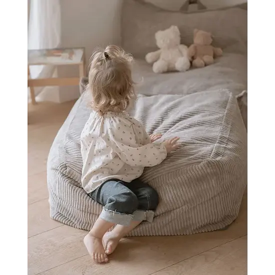 Kid's Concept Kid's Concept | Kid's Base Poef Grey/Brown