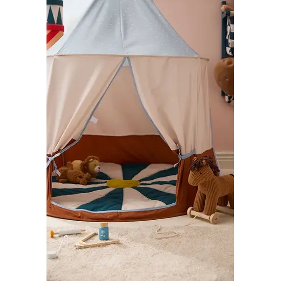 Kid's Concept Kid's Concept | Spielmatte „Circus“ in Blaugrün