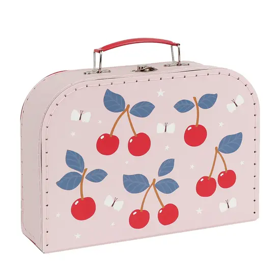 A Little Lovely Company A Little Lovely Company | Suitcase Set Of 2 Cherries