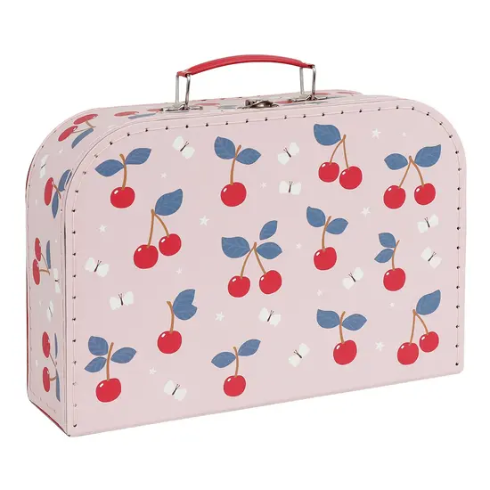 A Little Lovely Company A Little Lovely Company | Suitcase Set Of 2 Cherries