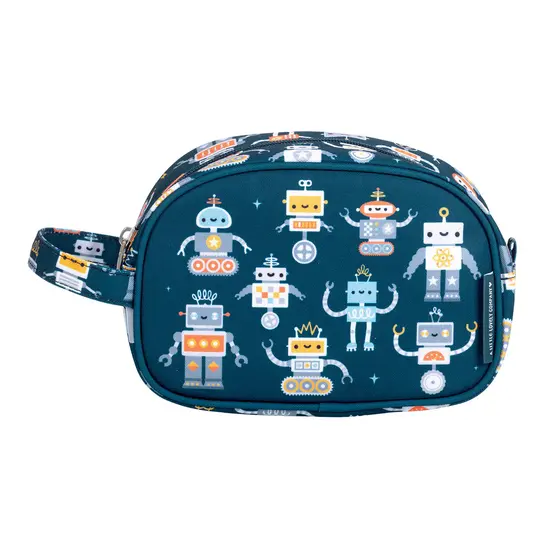 A Little Lovely Company A Little Lovely Company | Robots Toiletry Bag