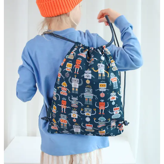 A Little Lovely Company A Little Lovely Company | Drawstring bag Robots