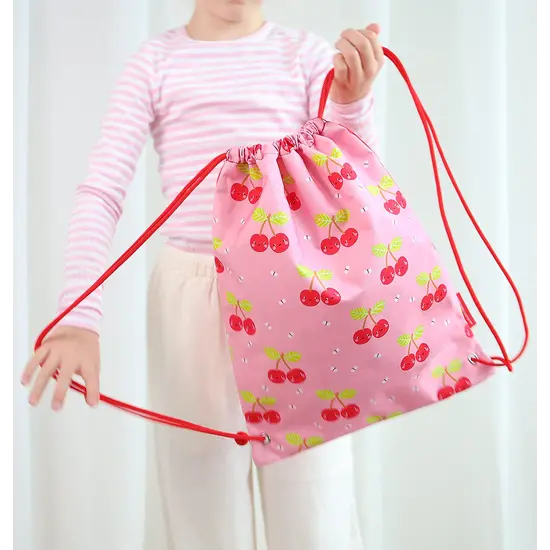 A Little Lovely Company A Little Lovely Company | Drawstring bag Happy Cherries