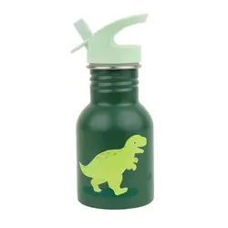 A Little Lovely Company | Small Stainless Steel Dinosaur Water Bottle