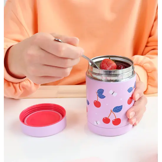 A Little Lovely Company A Little Lovely Company | Insulated Stainless Steel Food Container – Cherry