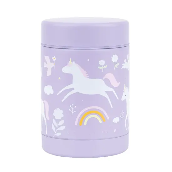 A Little Lovely Company A Little Lovely Company | Geïsoleerde RVS Voedselpot Unicorn Dreams