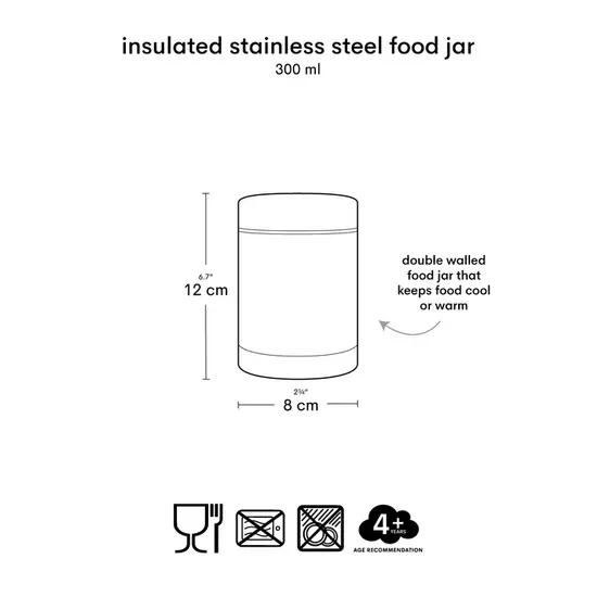 A Little Lovely Company A Little Lovely Company | Insulated Stainless Steel Food Container for Vehicles
