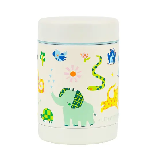 A Little Lovely Company A Little Lovely Company | Récipient alimentaire isotherme en acier inoxydable Jungle