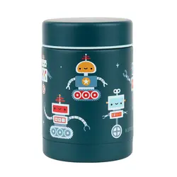 A Little Lovely Company | Isolierter Edelstahl-Lebensmittelbehälter „Robots“