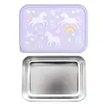 A Little Lovely Company A Little Lovely Company | Stainless Steel Lunch Box Unicorn Dreams