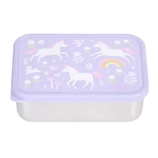 A Little Lovely Company | Lunchbox aus Edelstahl „Unicorn Dreams“